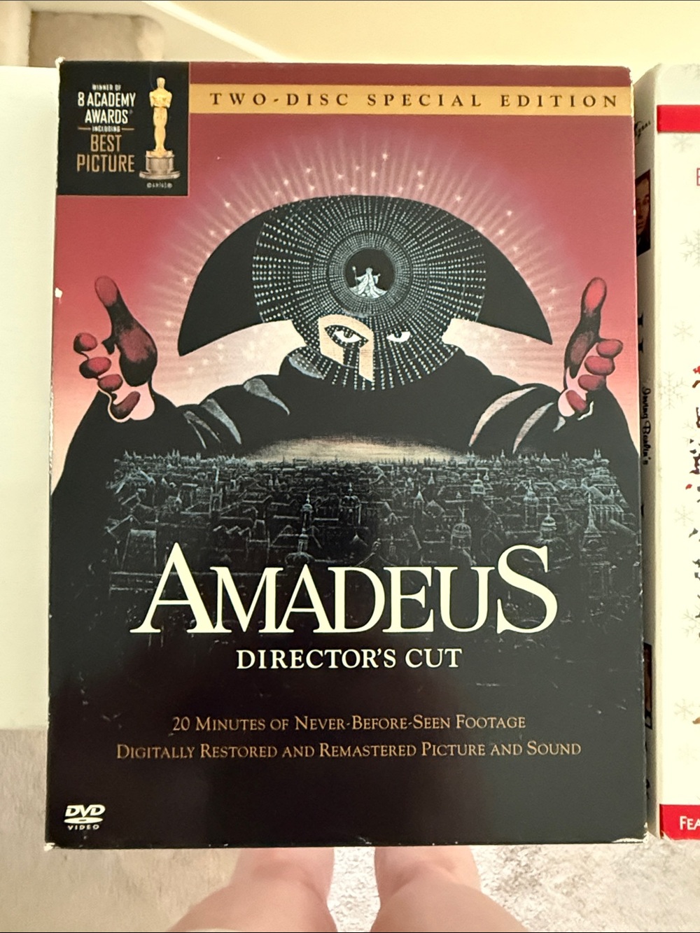 Amadeus Director's Cut DVD - Black and Red Cover